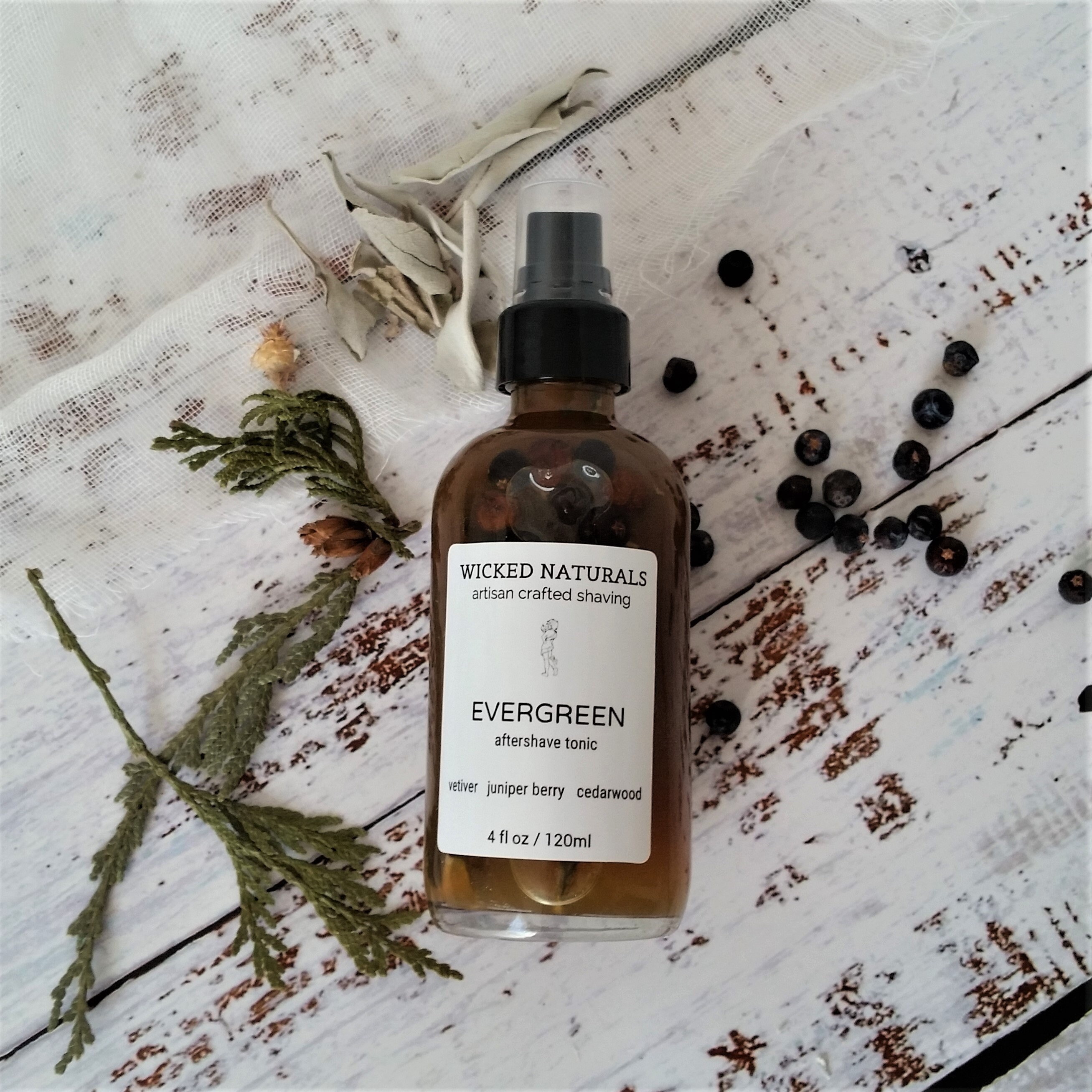 Evergreen Natural Aftershave Tonic Cedar Juniper Berry Pine Etsy