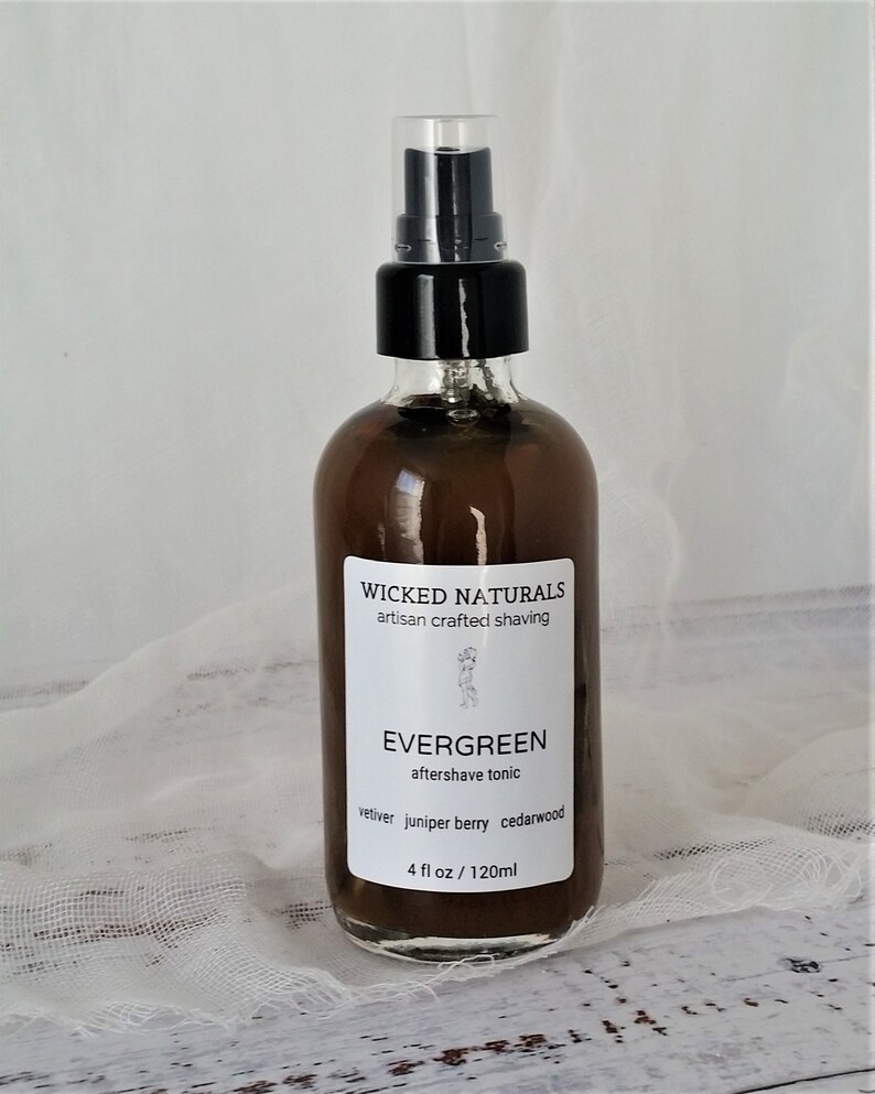 Evergreen Natural Aftershave Tonic Cedar Juniper Berry Pine Etsy