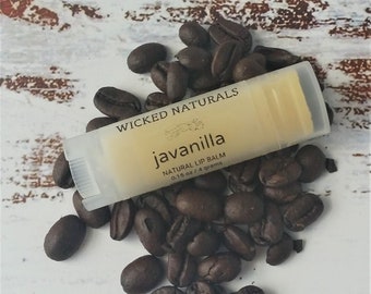 Vanilla Coffee Lip Balm - Java Lip Salve - Lip Butter - Natural Lip Balm - Organic Lip Balm - Lip Chap Stick