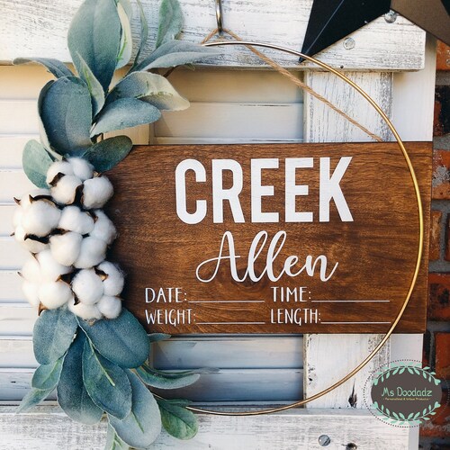 Hospital Door Hanger Baby Boy Door Hanger Baby Stat Sign Etsy