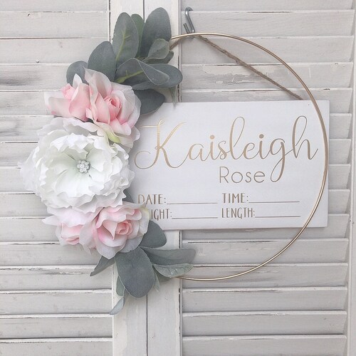 Floral Hospital Door Hanger Etsy