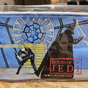 Estuche vintage de maquillaje y lápices de Star Wars: El Retorno del Jedi, de Darth Vader y Luke Skywalker, de los años 80