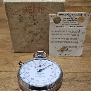 Vintage Merit 7 Jewel High Quality Stopwatch