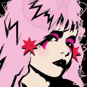 Jem & The Holograms Blondie Inspired Concert Poster Jerrica Outrageous!