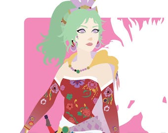 Terra Tina Branford Final Fantasy VI 6 Illustration Print - Etsy