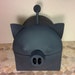 Pig Barbecue Folk Art BBQ Grill  Made from Recycled Material With Stay Cool Handle