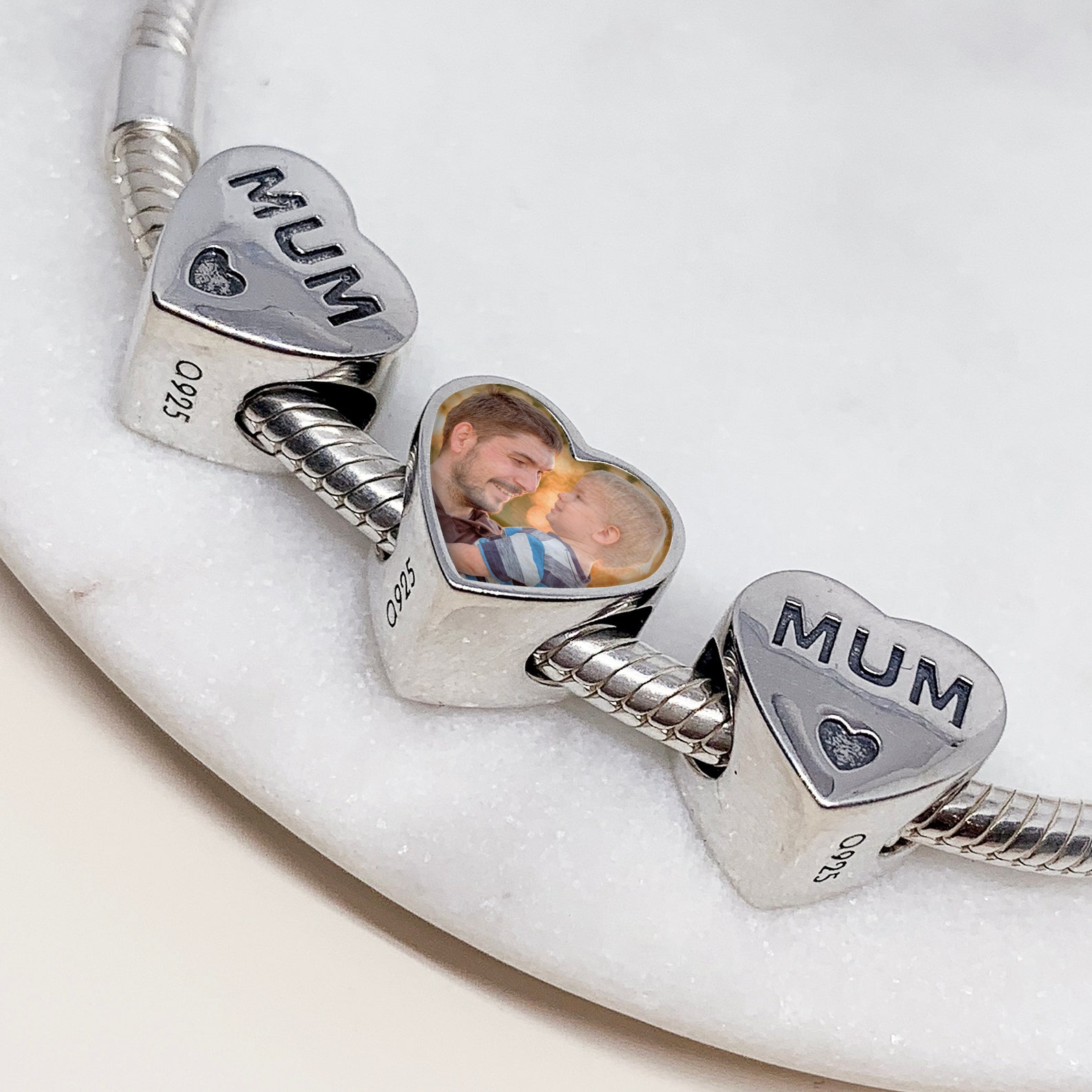 Personalised MUM Pandora Charm Compatible Mum Photo Bead Fits Etsy