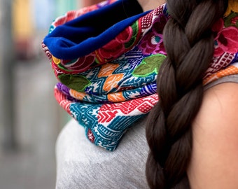 Embroied Scarf - Handmade scarf - Handmade in Guatemala - Guatemalan Scarf -