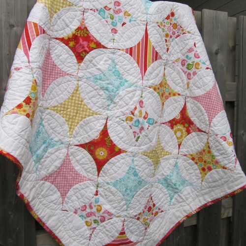 Modern White & Grey Baby / Crib Quilt Etsy Canada