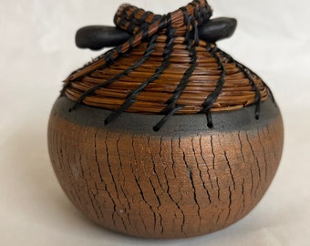 Raku Crackle Vessel