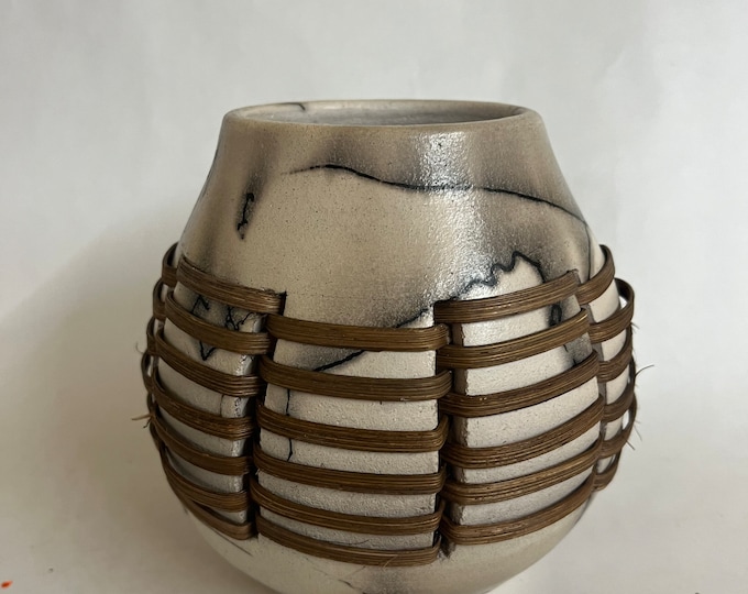 Horse Hair Vessel with Reed