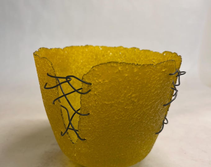 Pate de Verre Vessel - Marigold