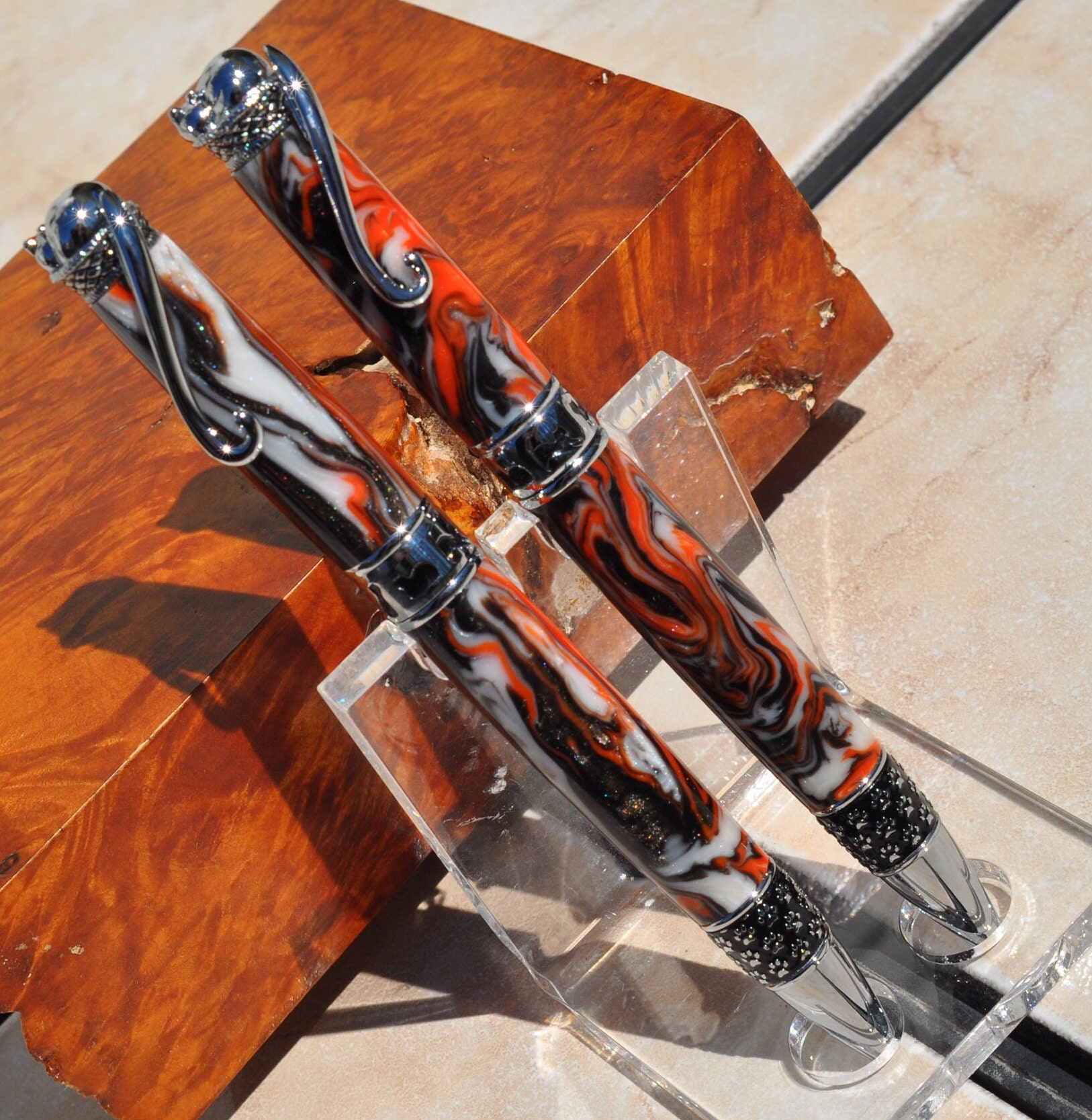 Pluma de gato tigre de lujo España