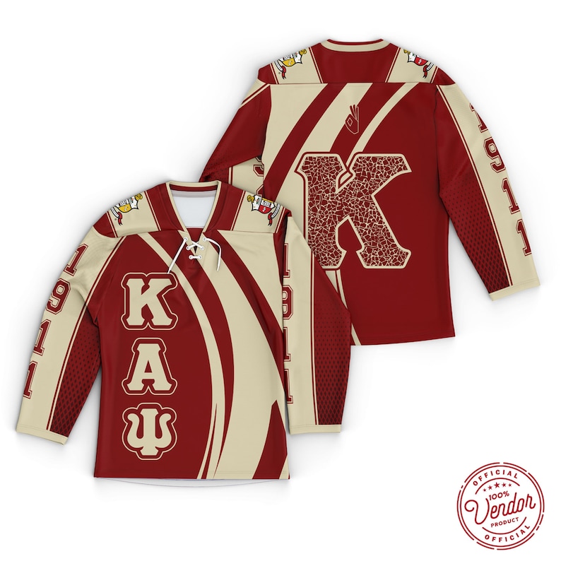 Official Vendor Kappa Alpha Psi Curved Baseball Jersey Hockey