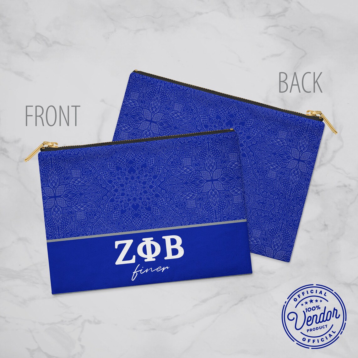 zeta phi beta makeup bag