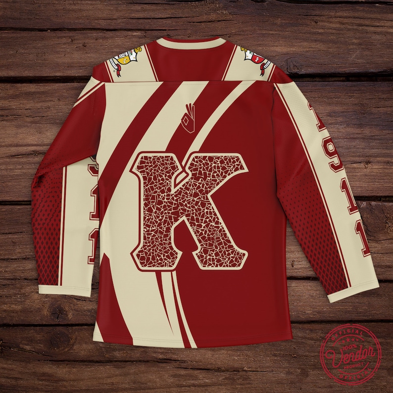 Official Vendor Kappa Alpha Psi Curved Baseball Jersey Hockey
