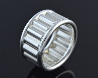 Sterling Silver Gear Ring