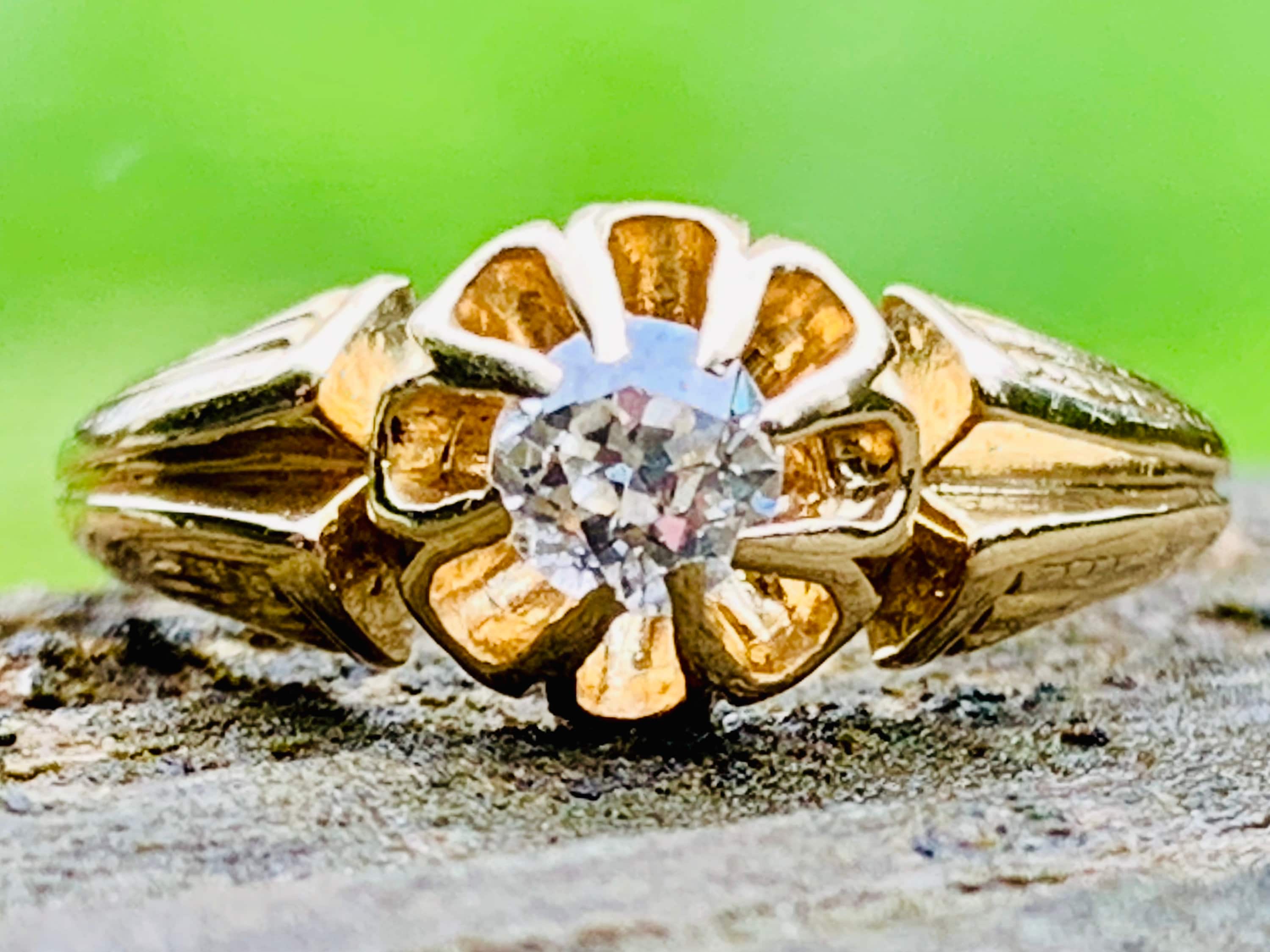 Art nouveau engagement rings antique discount