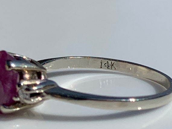 Vintage Ruby Ring Ruby Engagement Ring 1.25 Carat… - image 7