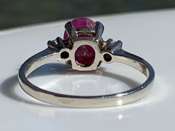 Vintage Ruby Ring Ruby Engagement Ring 1.25 Carat… - image 8