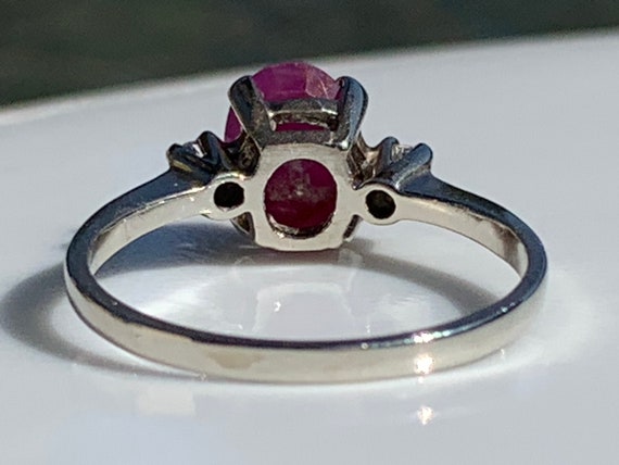 Vintage Ruby Ring Ruby Engagement Ring 1.25 Carat… - image 10