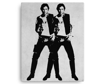 Star Wars Art - Double Solo - Star Wars Han Solo Wall Art Print - Han Solo Print - Han Solo Poster - Star Wars Poster - Han Solo Art Print