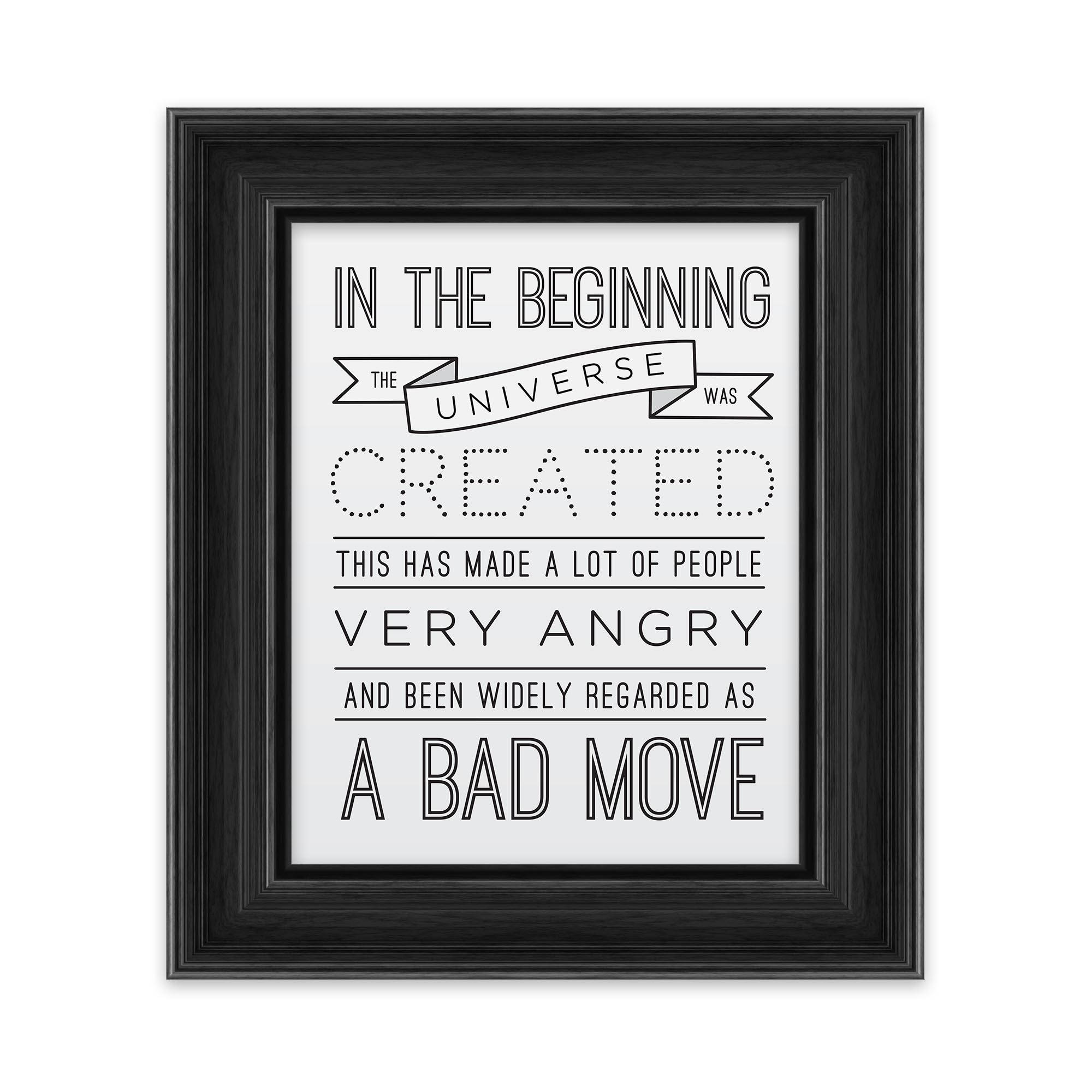 Hitchhiker's Guide Poster in the Beginning Etsy