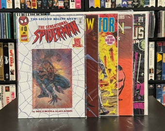 Comic Books - First Issues - Sensational Spider-Man #0, Dark Claw #1, Terminator #1, Conan the Destroyer #1, Galactus Origin - Marvel Comics