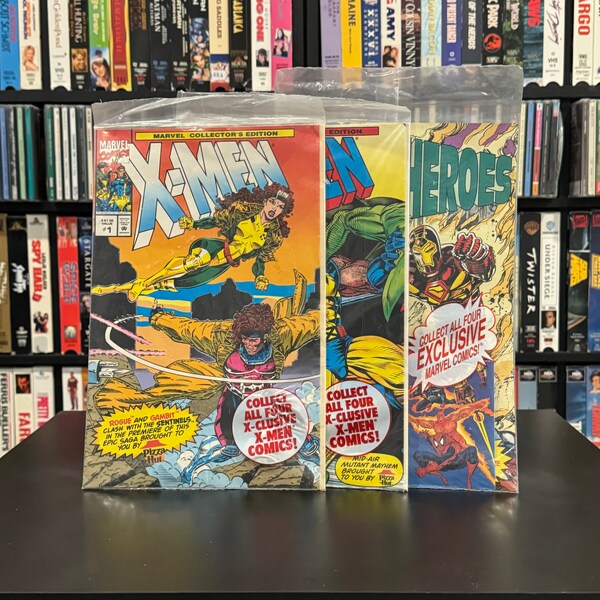Comic Books - First Issues - Sealed Comics - X-men Pizza Hut Comics - X-Men 1 and 2 - Real Heroes Comic -