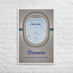 Lost Poster - Oceanic Airlines Vintage Ad - Lost TV Show Poster - Lost TV Poster - Lost Show Wall Art - Lost Fan Art - Lost ABC Art Print