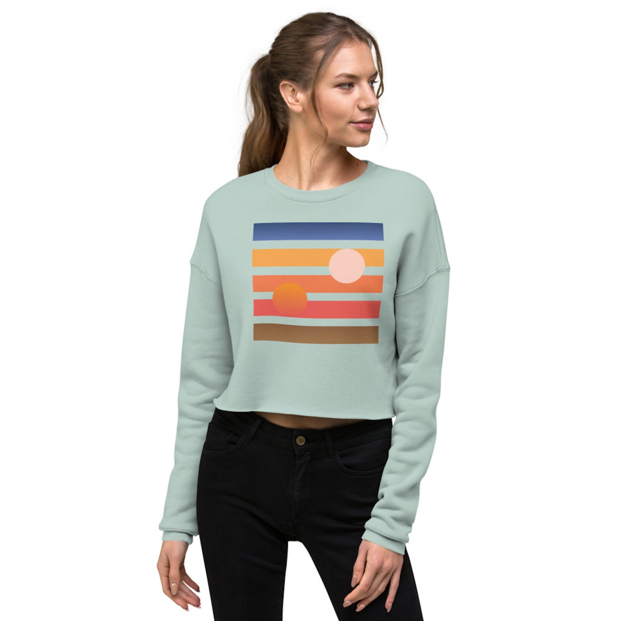 Star Wars Cropped Sweatshirt Tatooine Sunset Womens Crop Top