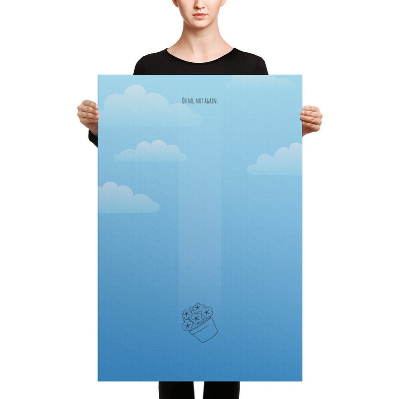 Hitchhiker's Guide Poster Oh No Not Again Etsy
