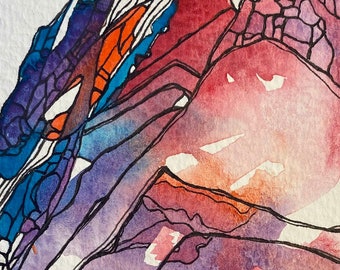 Colorful mountains