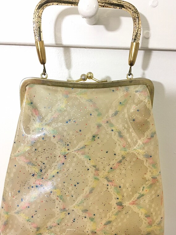Lucite handle purse clearance