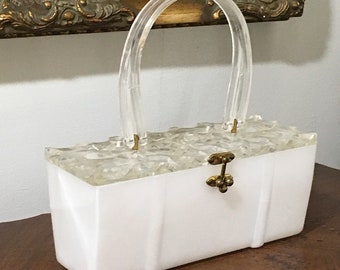 1950s Lucite Purse Vintage Lucite Handbag Mid Century