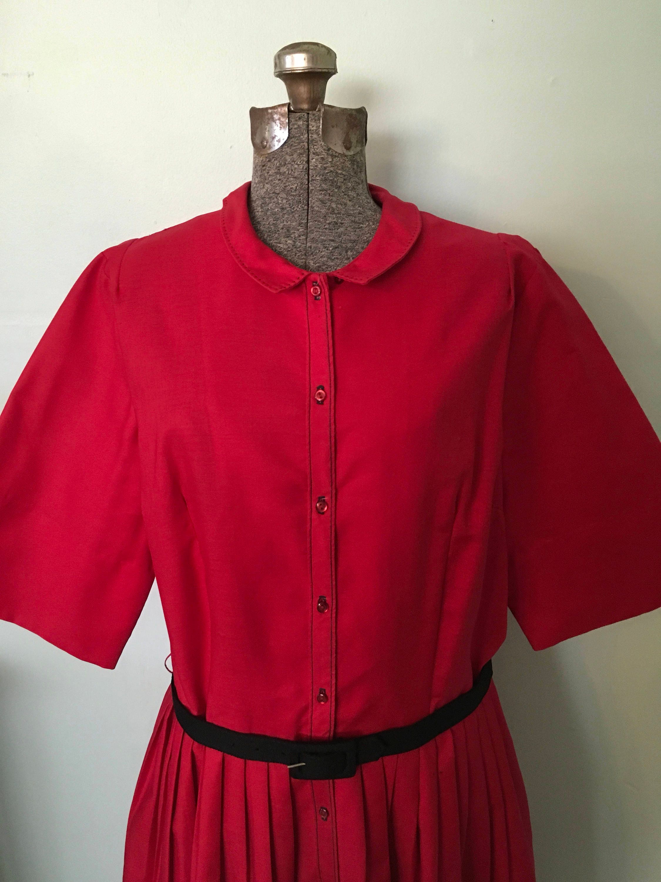 1950s Red Vintage Dress/I Love Lucy Dress/Red Dress/Plus Size | Etsy