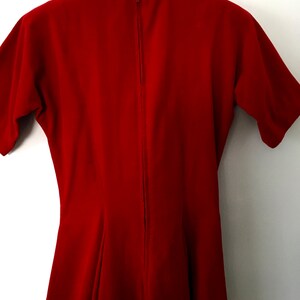 Red Dress/Party Dress/Red Dress/1970s/1970s Dress image 4