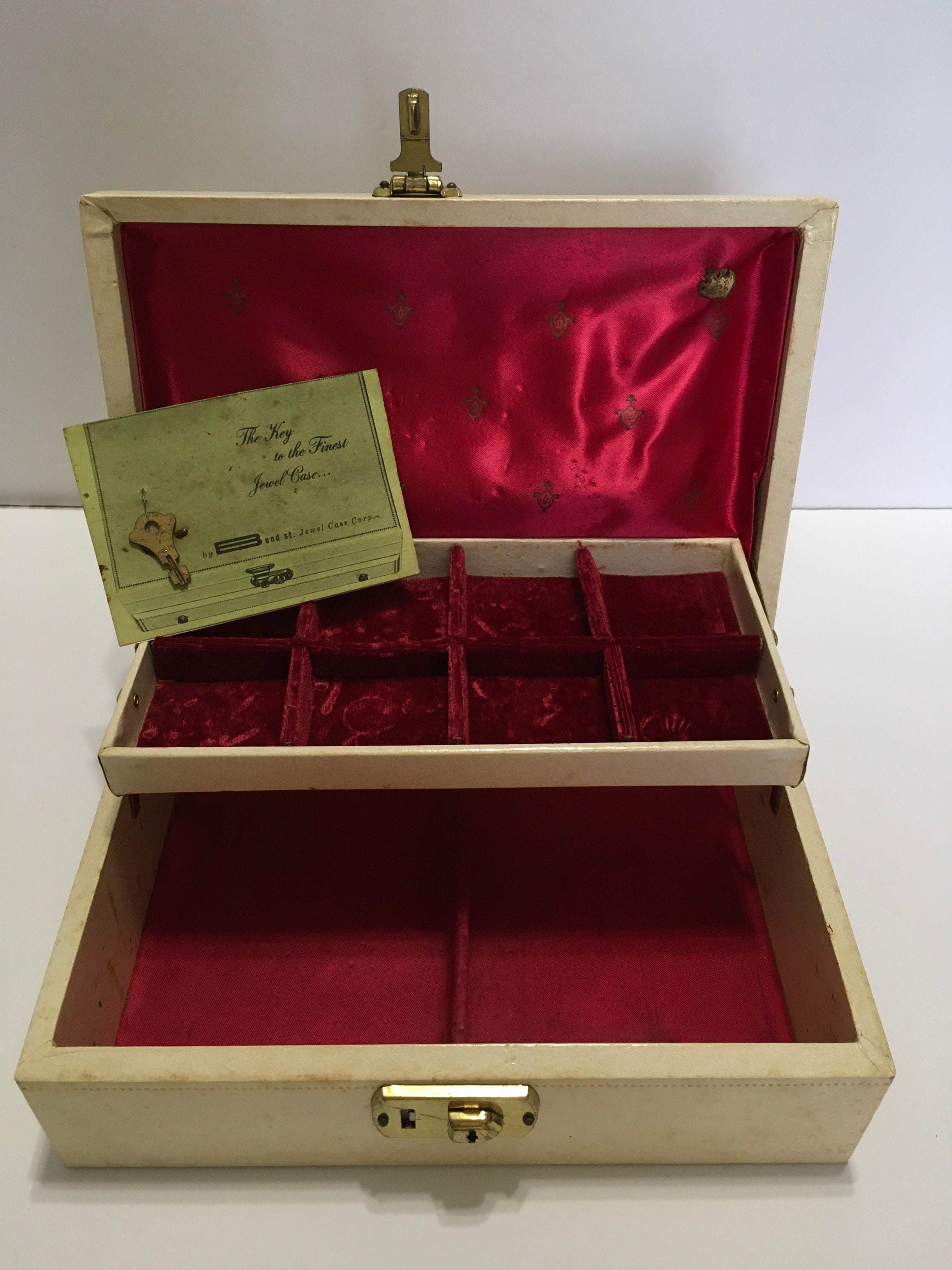 Vintage Jewelry Box Bond St Jewelry Case Corp Etsy
