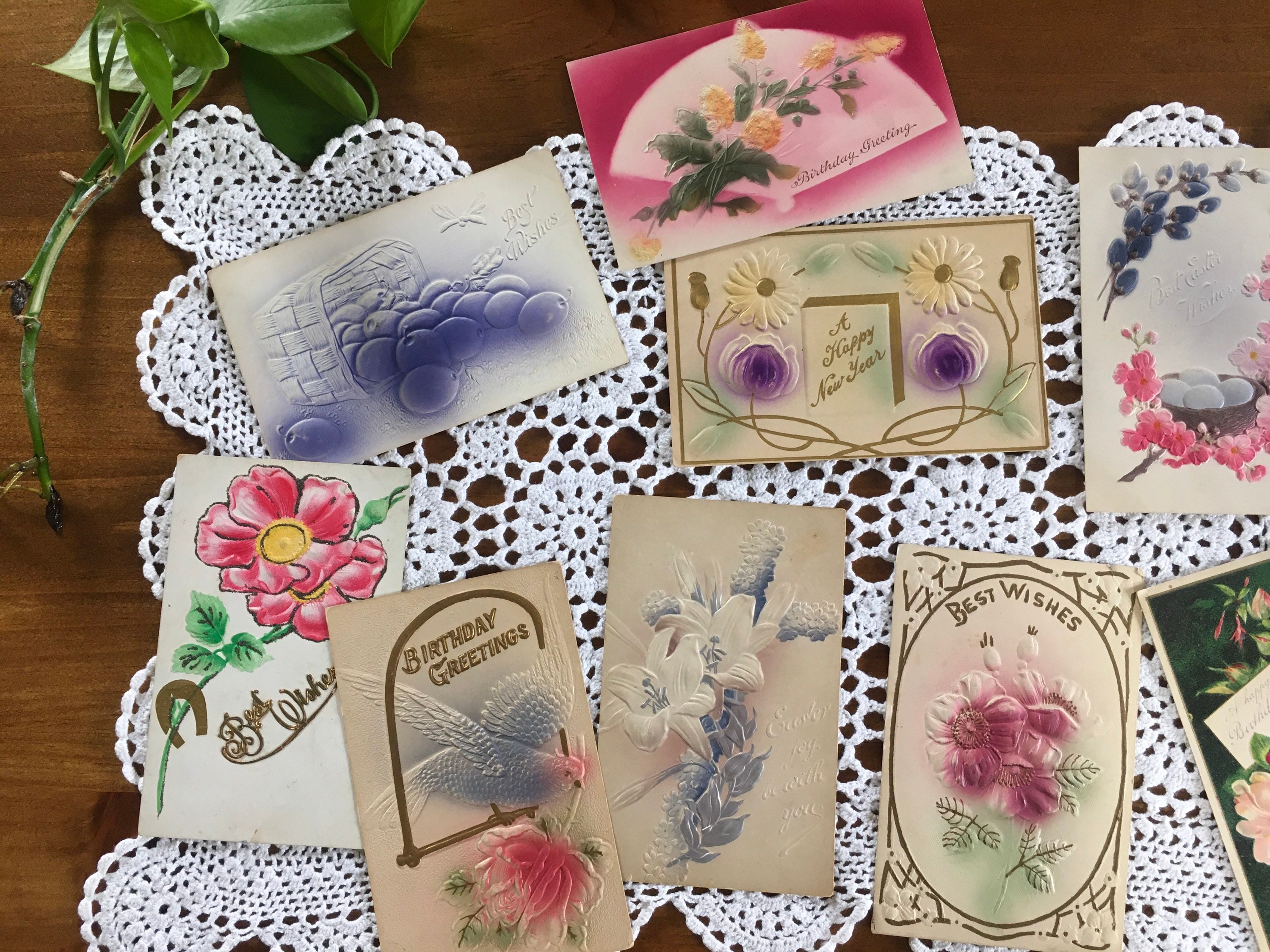 1900s Embossed Postcards Set Of 10 Postcards Etsy