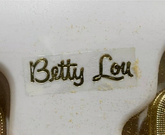Vintage 1950s Betty Lou Gold NOS Metallic Coin Pu… - image 6