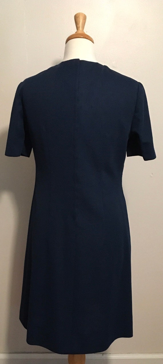 Vintage Navy Blue Dress, 1960s Dress, Vintage Dre… - image 10