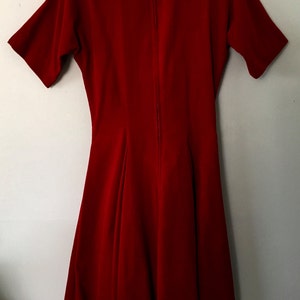 Red Dress/Party Dress/Red Dress/1970s/1970s Dress image 5