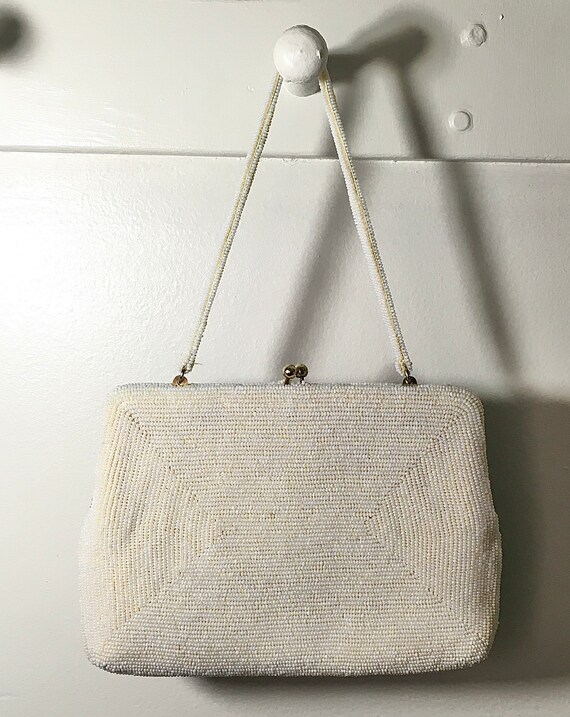 Vintage Bead Evening Bag, Vintage Clutch, Vintage… - image 10