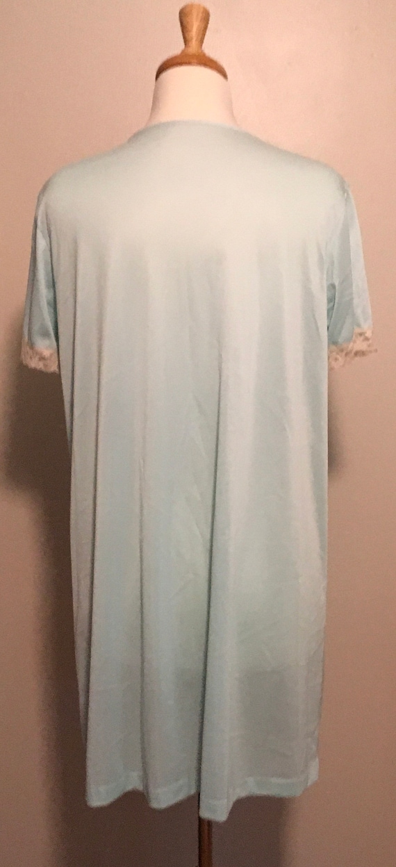 Vintage Sears Nightgown, Vintage Blue Nylon 50s/6… - image 10