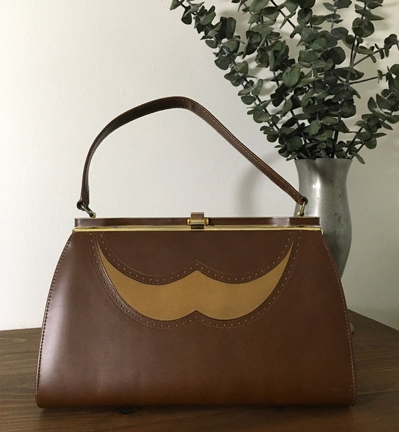 1950s 1960s A Naturalizer Handbag, Vintage Two To… - image 1