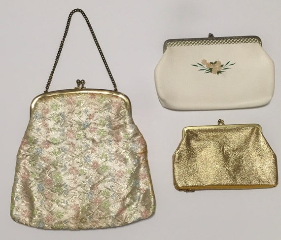 Vintage Purses, 3-Vintage Bags, 1960s Purses, Vin… - image 4