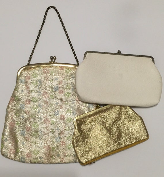 Vintage Purses, 3-Vintage Bags, 1960s Purses, Vin… - image 2