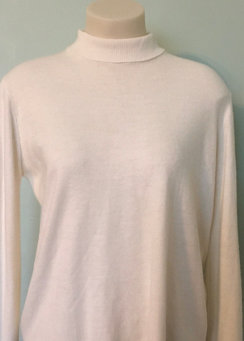 Vintage Ivory Turtleneck Sweater Kelita 1960s Sweater 60s - Etsy