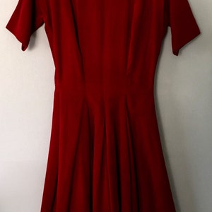 Red Dress/Party Dress/Red Dress/1970s/1970s Dress image 2