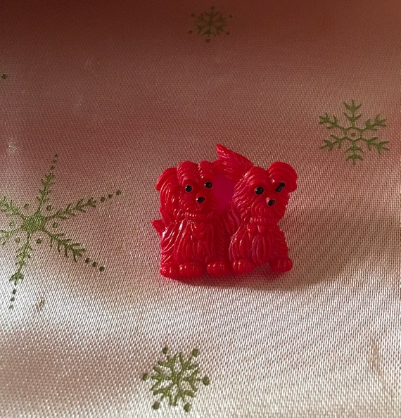 1930’s-1950’s Celluloid Scottie Dog Pin, Vintage C